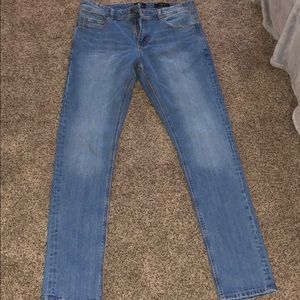 Cotton on blue jeans